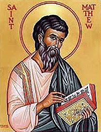 Icono de San Mateo, apóstol y evangelista